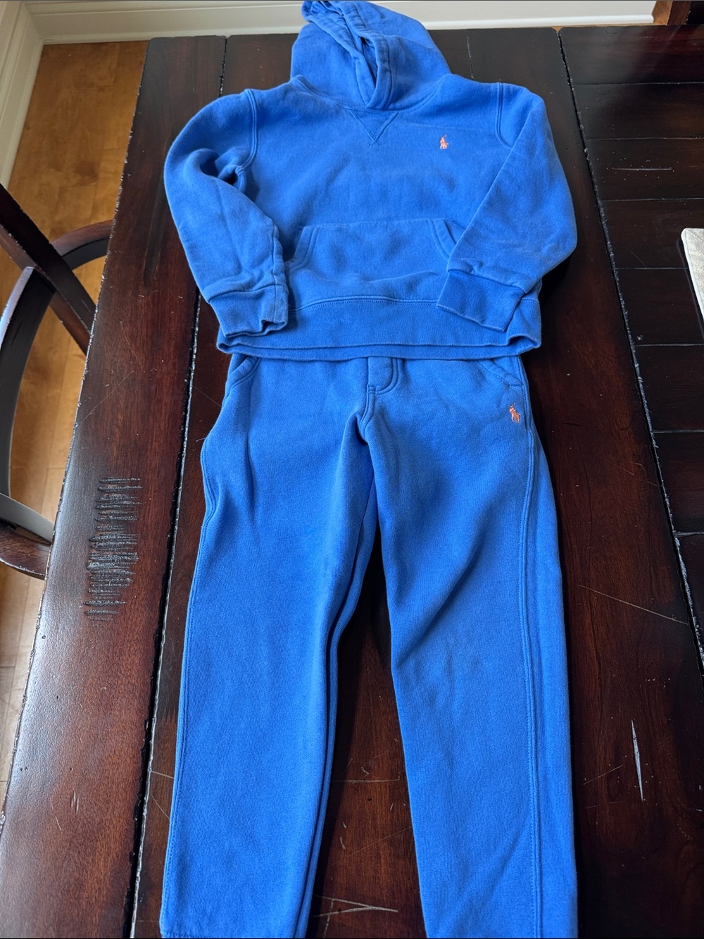 Ralph Lauren Boys Royal Blue Hoodie & Jogger Set